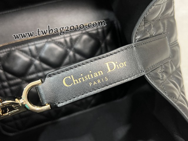 Dior专柜新款迪奥中号Toujours手袋牛皮超大藤格纹休闲女包 djfk1240